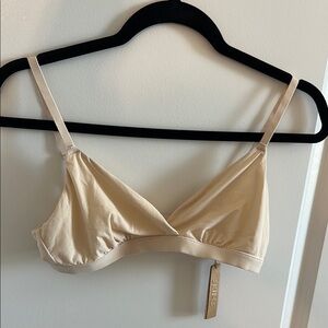 NWT Skims triangle Bralette sand